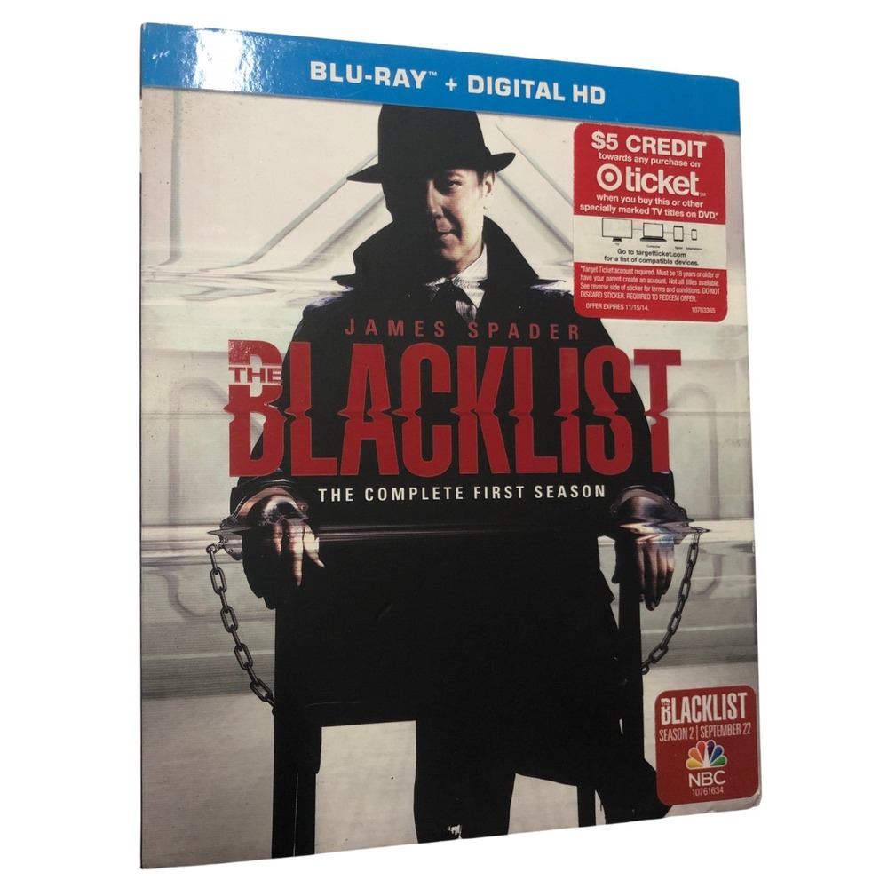 The Blacklist The Complete First Season Blu-ray Digital HD James Spader NBC New